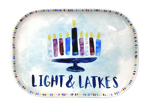 Littleton Hanukkah Light & Latkes Platter