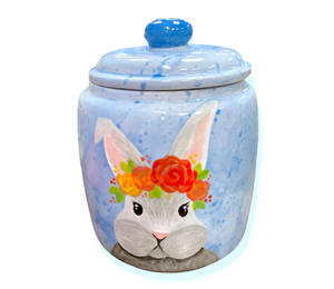 Littleton Watercolor Bunny Jar