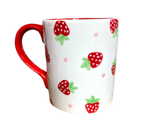 Littleton Strawberry Dot Mug