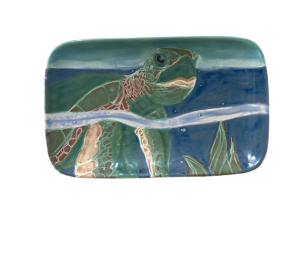 Littleton Swimming Turtle Plate