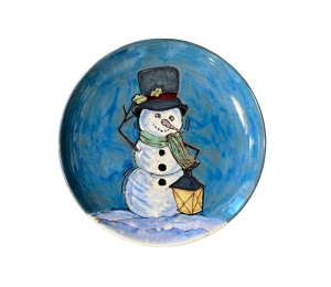 Littleton Rustic Glazed Snowman