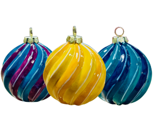 Littleton Jewel Toned Spiral Ornament